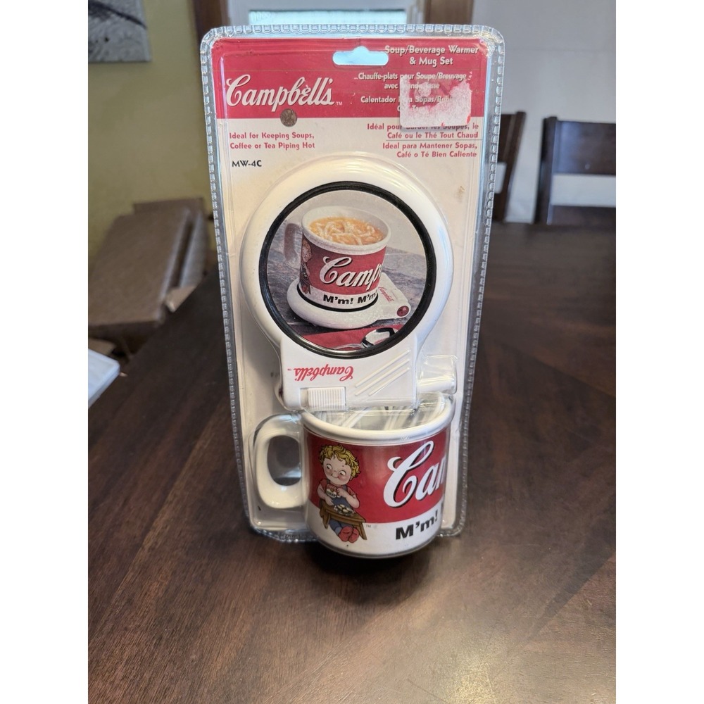 Campbells Soup Soup/Beverage Warmer & Mug Set NEW
